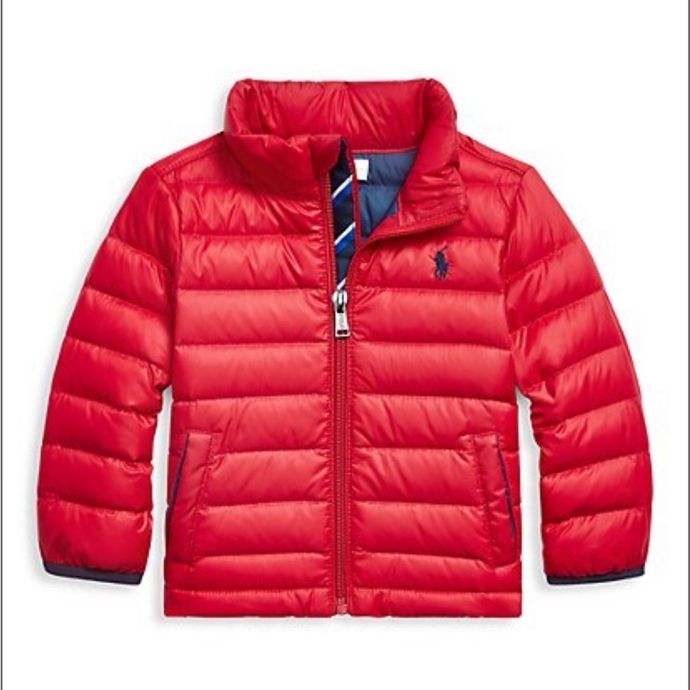 Ralph Lauren Packable Nylon Puffer Jacket (Red)